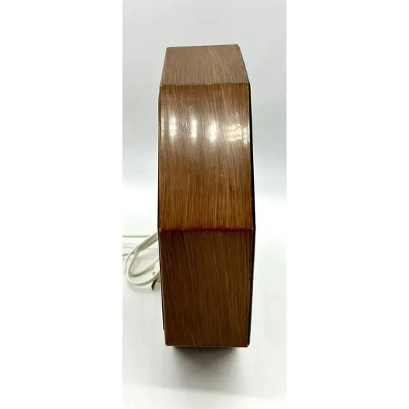 Vintage Midcentury Modern Spartus Flower Wall Octagon Clock Tested & Working MCM - Picture 5 of 10